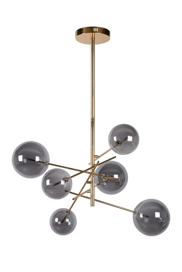 Lucide ALARA - Pendant light - Ø 72 cm - LED - G4 - 6x1,5W 2700K - Gold - turned off